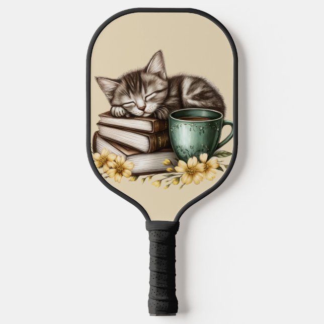 Sleeping Kitty Precious Kitty Pickleball Paddle (Front)