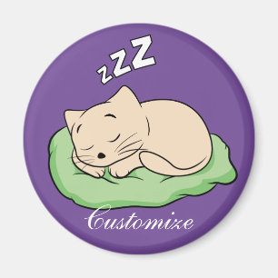 Sleeping Kitty Thunder_Cove Magnet