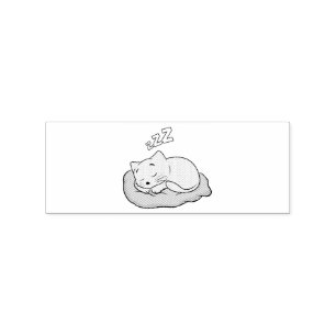 Sleeping Kitty Thunder_Cove Rubber Stamp