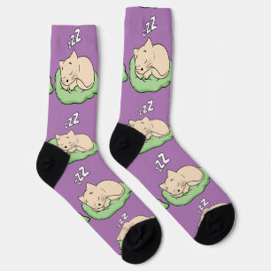 Sleeping Kitty Thunder_Cove Socks