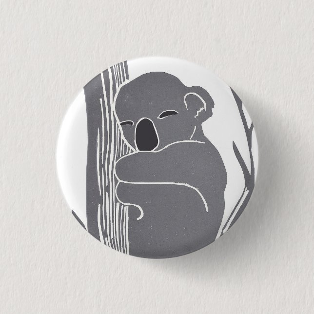 Sleeping Koala Button (Front)