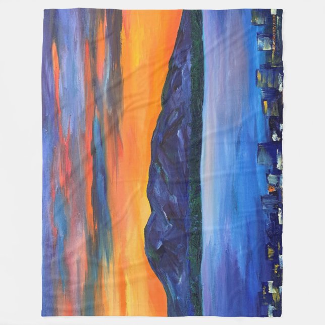 Sleeping Lady fleece blanket  (Front)