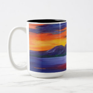 Sleeping Lady Two-Tone Coffee Mug