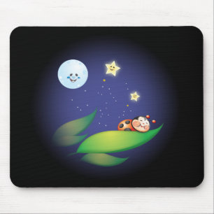 Sleeping Ladybug Mouse Mat