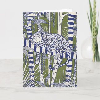 Sleeping Leopard Card