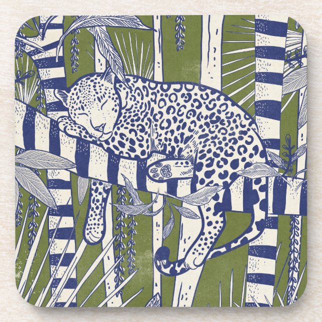 Sleeping Leopard Coaster (Front)