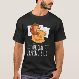 Sleeping Lion Pyjamas Official Napping Animal T-Shirt