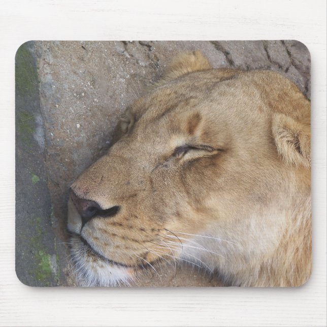Sleeping Lioness Mouse Mat (Front)