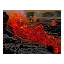 “Sleeping Magma” – Volcanic Woman Portrait