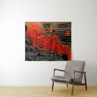 “Sleeping Magma” – Volcanic Woman Portrait