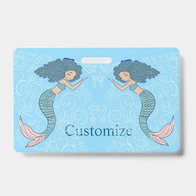 Sleeping Mermaid Thunder_Cove ID Badge (Front)