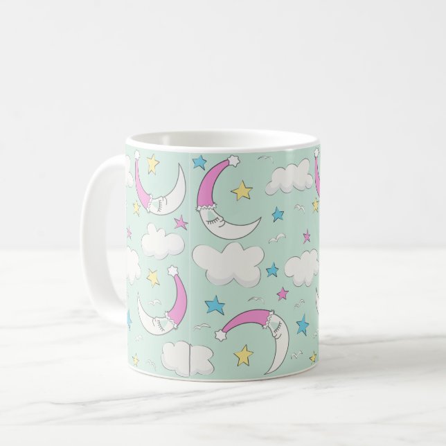 Sleeping Moon Coffee Mug (Front Left)