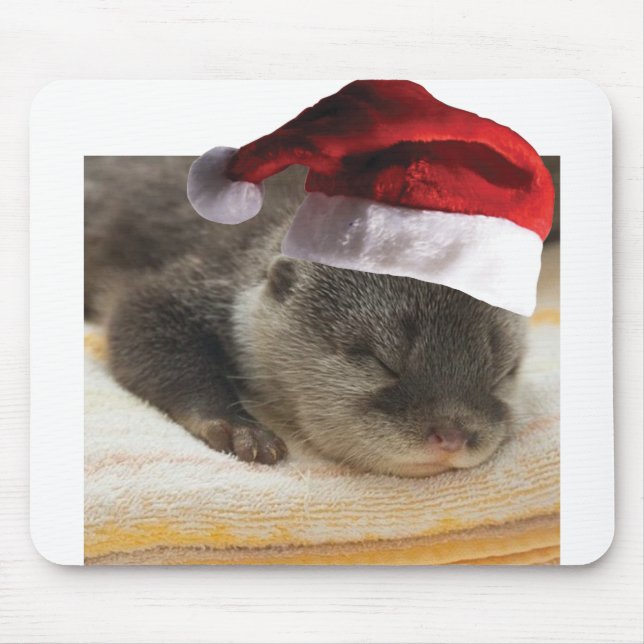 Sleeping-Otter Mouse Mat (Front)