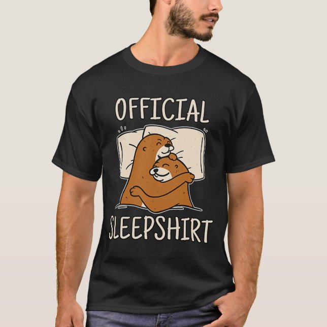 Sleeping Otter perfect for otter  sleep T-Shirt (Front)