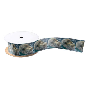 Sleeping Otter Satin Ribbon