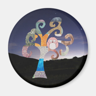 Sleeping Owl Magnet