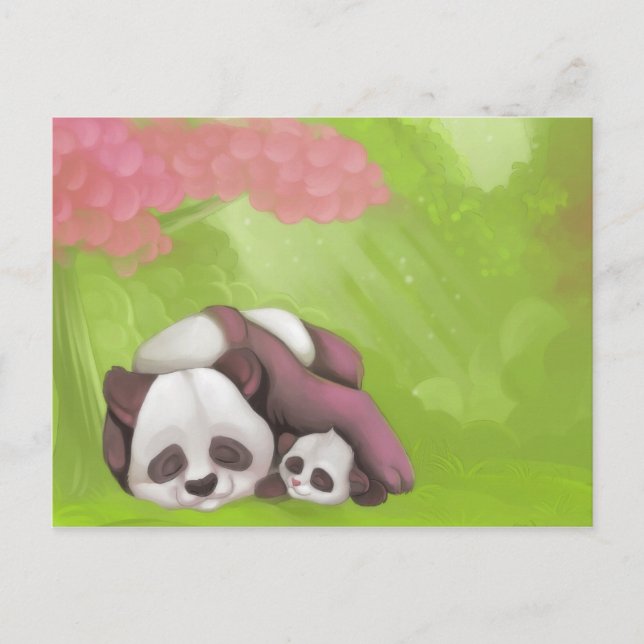 Sleeping Panda Postcard (Front)