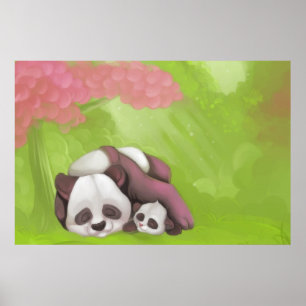 Sleeping Pandas Poster