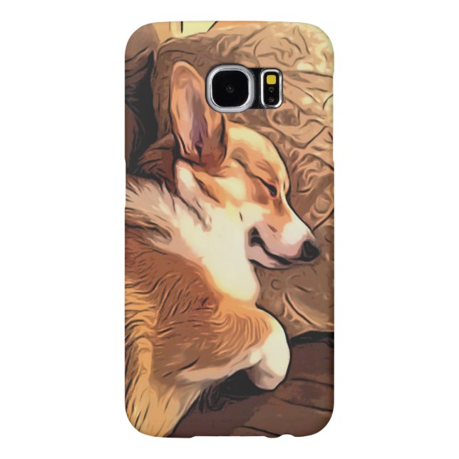 Sleeping Pembroke Welsh Corgi dog Case-Mate Samsung Galaxy Case (Back)