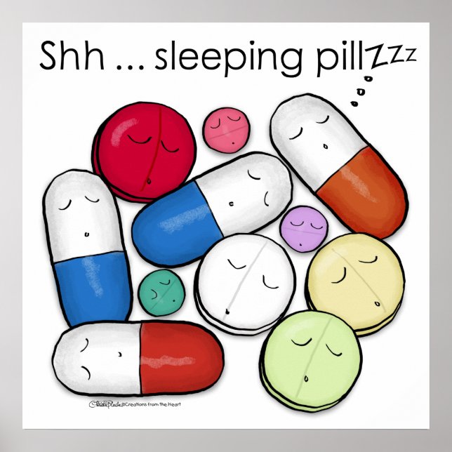 Sleeping Pills-Medication Poster (Front)