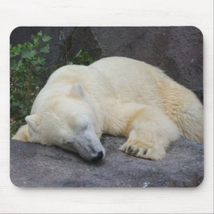 Sleeping Polar Bear Mouse Mat