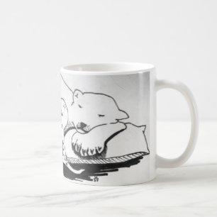 Sleeping polar Bear with T-Rex Coffee Mug