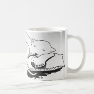 Sleeping polar Bear with T-Rex Coffee Mug