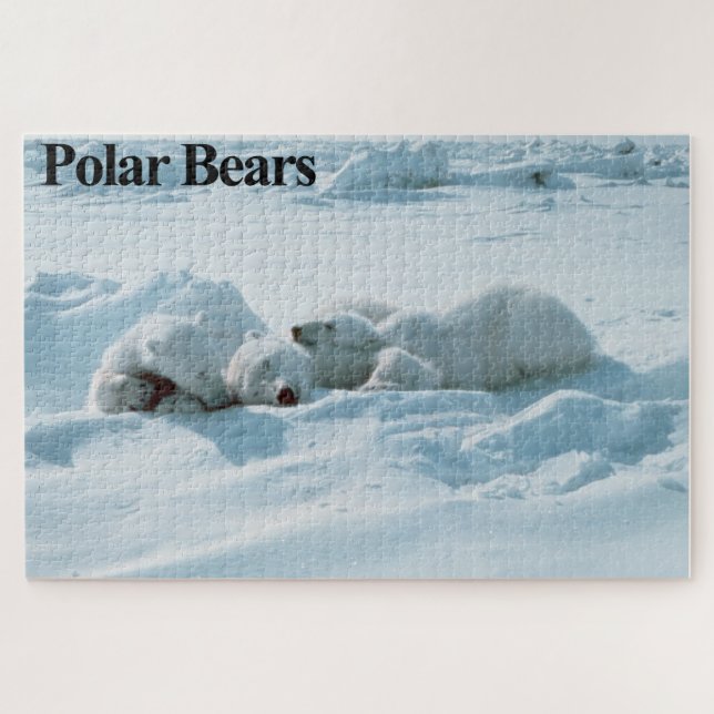 Sleeping Polar Bears Jigsaw Puzzle (Horizontal)