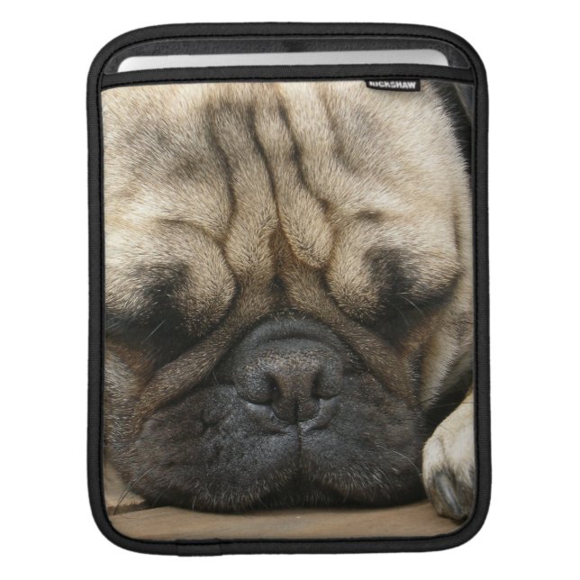 Sleeping Pug iPad Sleeve (Front Device)