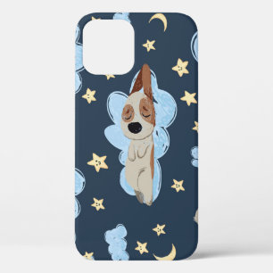 Sleeping Puppies: Good Night Pattern iPhone 12 Case