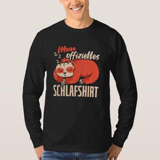 Sleeping Pyjamas Sleep  Pyjamas Bedding T-Shirt (Front)