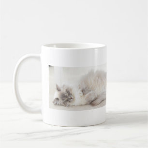 Sleeping Ragdoll Cat mug