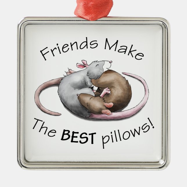Sleeping Rats Ornament (Front)