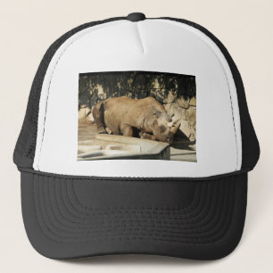Sleeping Rhino Trucker Hat