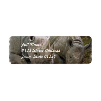 Sleeping Rhinos Mailing Labels