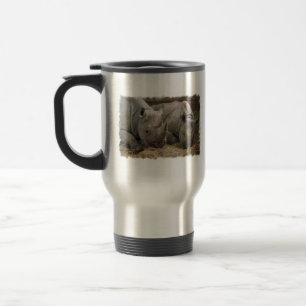 Sleeping Rhinos Travel Mug