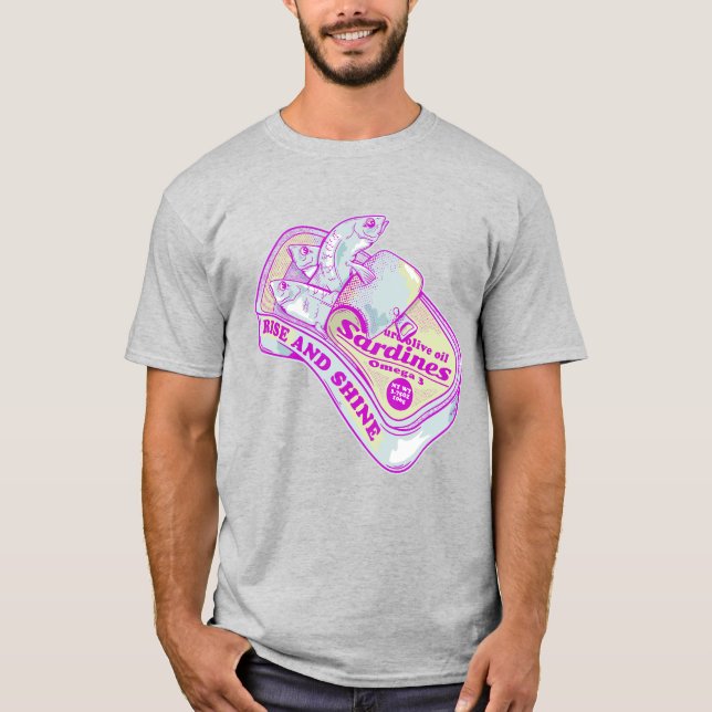 SLEEPING SARDINES rISE AND SHINE T-Shirt (Front)