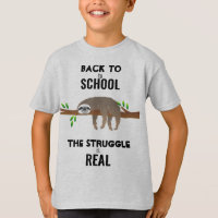 Sleeping Sloth Back to School The Struggle is Real