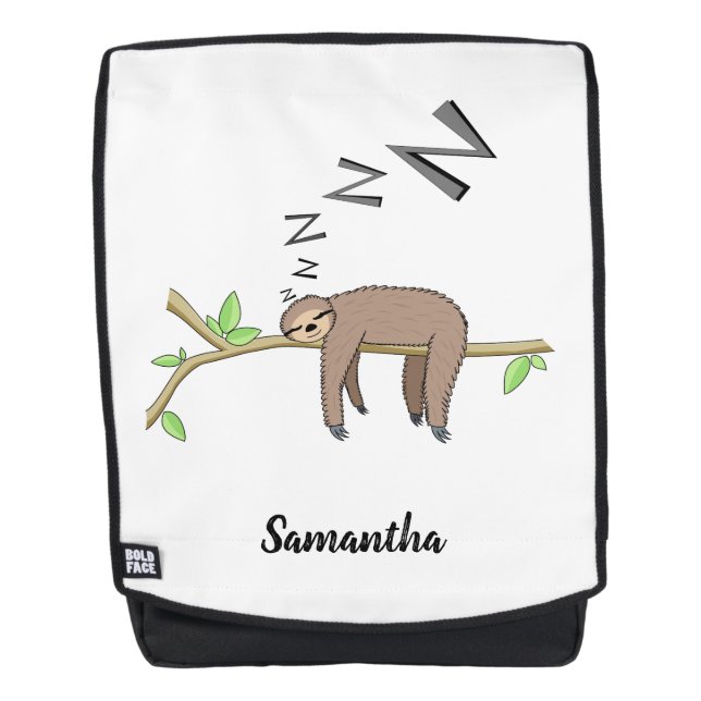 Sleeping sloth backpack (Front)