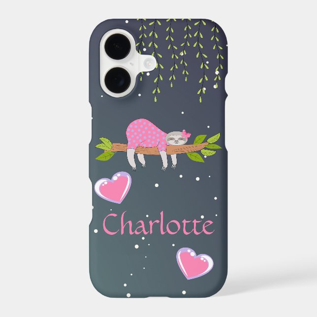 Sleeping Sloth iPhone XRSlim Fit Case, Glossy iPho Case (Back)