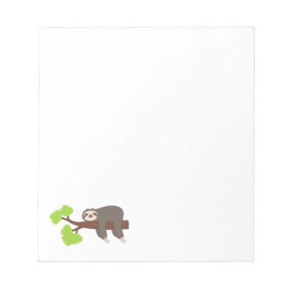 Sleeping Sloth Notepad
