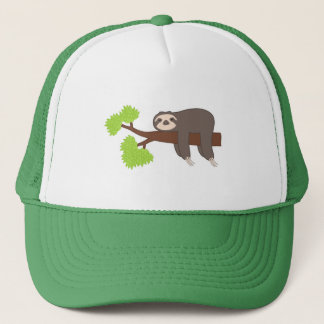Sleeping Sloth Trucker Hat