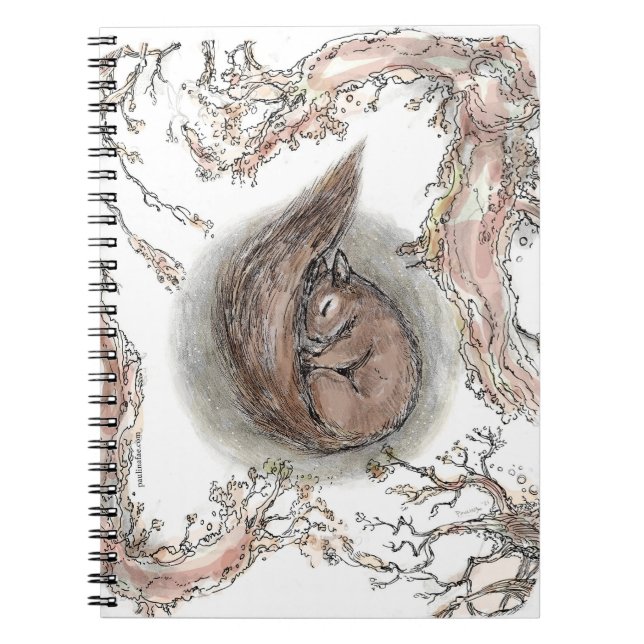 Sleeping Squirrel Notebook (Front)