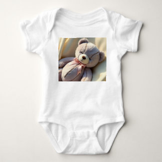 Sleeping teddy baby bodysuit