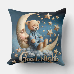 Sleeping Teddy Bear Cushion
