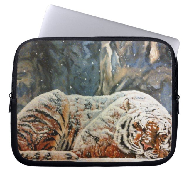 Sleeping Tiger 10" Laptop Case (Front)