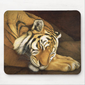 sleeping tiger mouse mat
