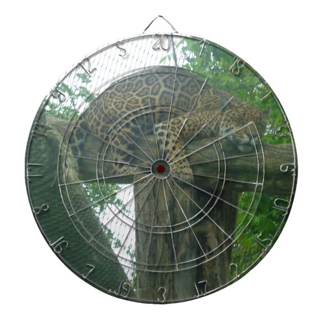 Sleeping Tiger on Tree, Forest, Nature, Wildlife Dartboard (Front)