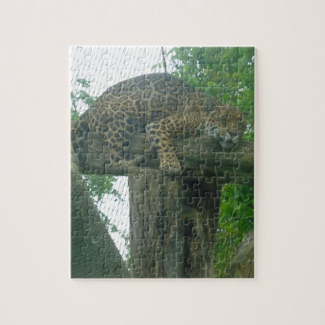 Sleeping Tiger on Tree, Forest, Nature, Wildlife Jigsaw Puzzle (Vertical)