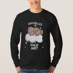 Sleeping  Toy Poodle Pyjamas T-Shirt